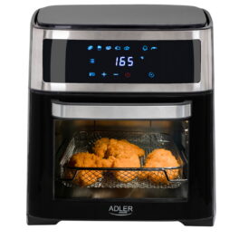 Freidora de aire - ADLER AD6309, 2500 W, 13 l, Negro, Plata