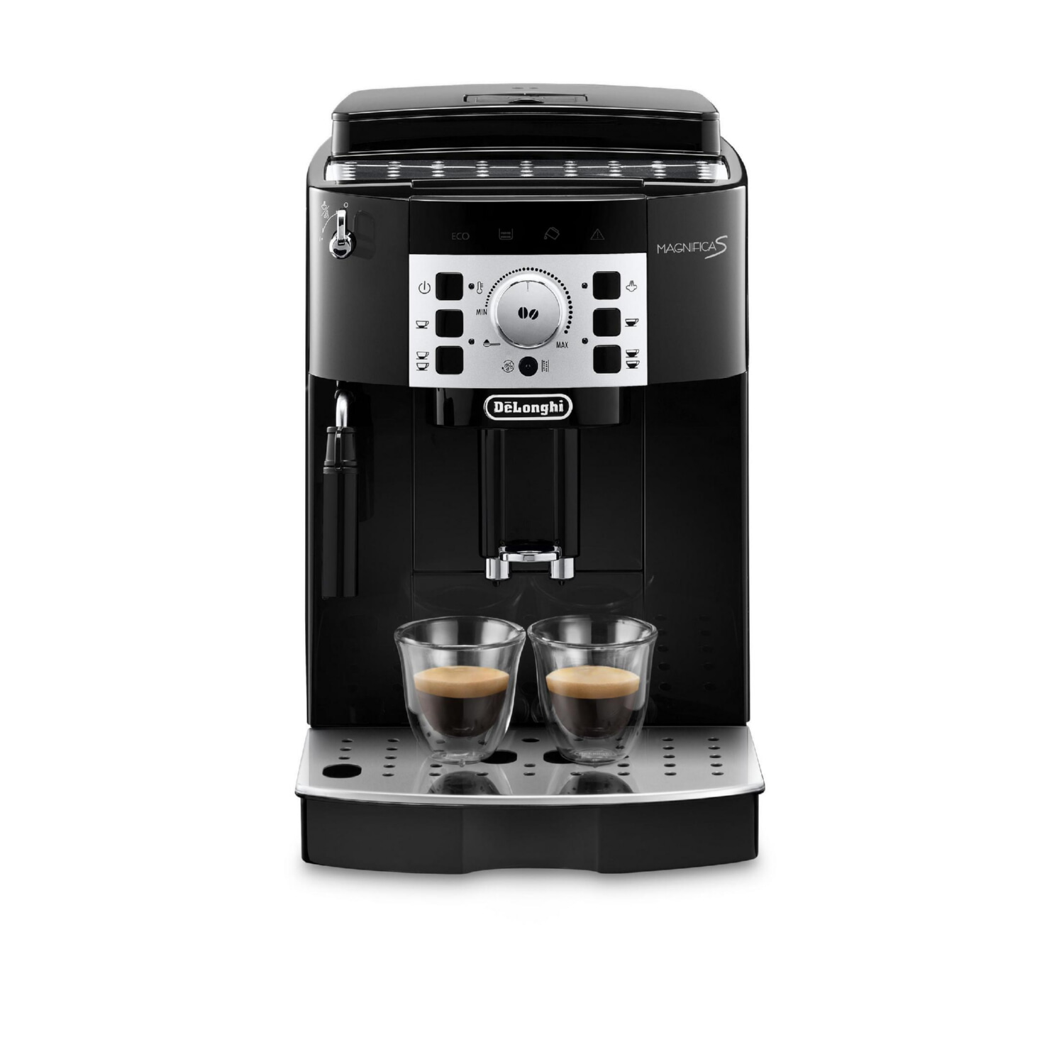 Cafetera superautomática, - DELONGHI ECAM22.110.B, 15 bar, 1450 W, 1 l, 2 tazas, Negro