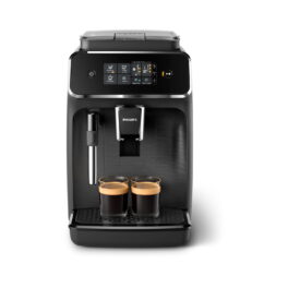 Cafetera automática - PHILIPS EP2220/10, 15 bar, 1500 W, 0 l, 2 tazas, Negro