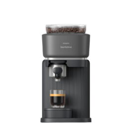 Cafetera express - Philips Baristina BAR300/60, Molinillo cerámico, 16 bares, Café en grano, 4 programas, 1550 W, 1,2L, 30s, IA, 72 dB, 3 años, Negro