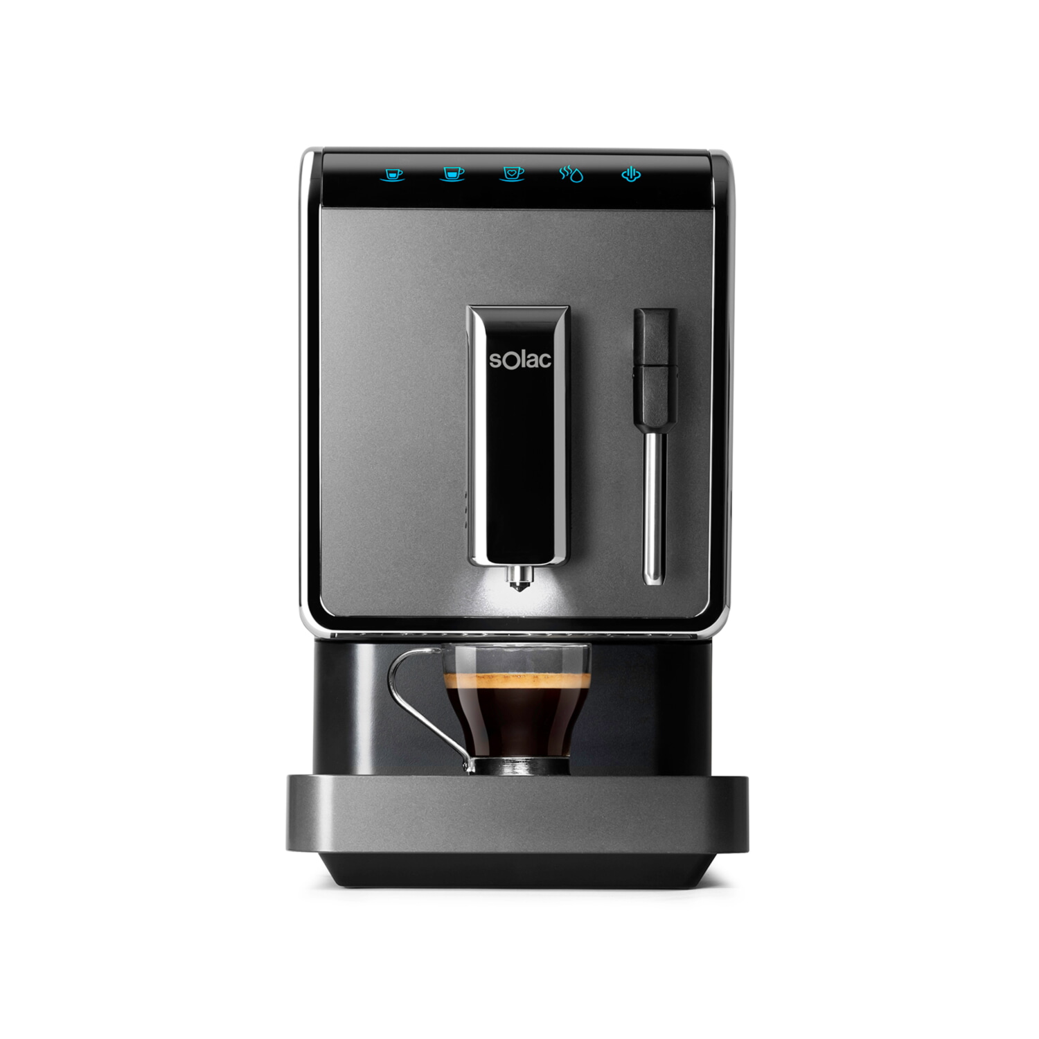 Cafetera superautomática - SOLAC CA4810 Automatic Coffeemaker, 19 bar, 1470 W, Negro