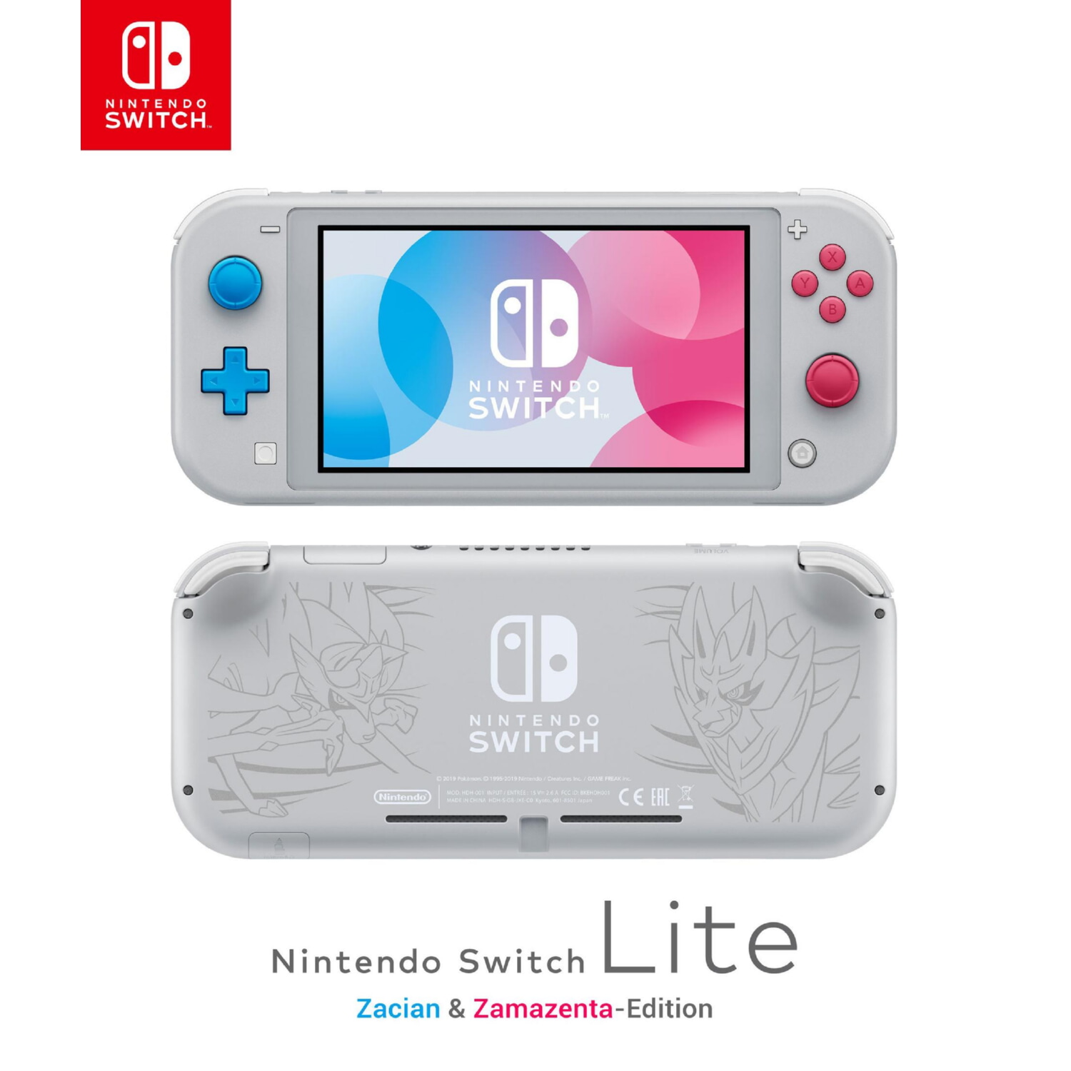 Consola Nintendo Switch - NINTENDO Switch Lite, Special Edition Zacian + Zamazen, 32 GB, Plata