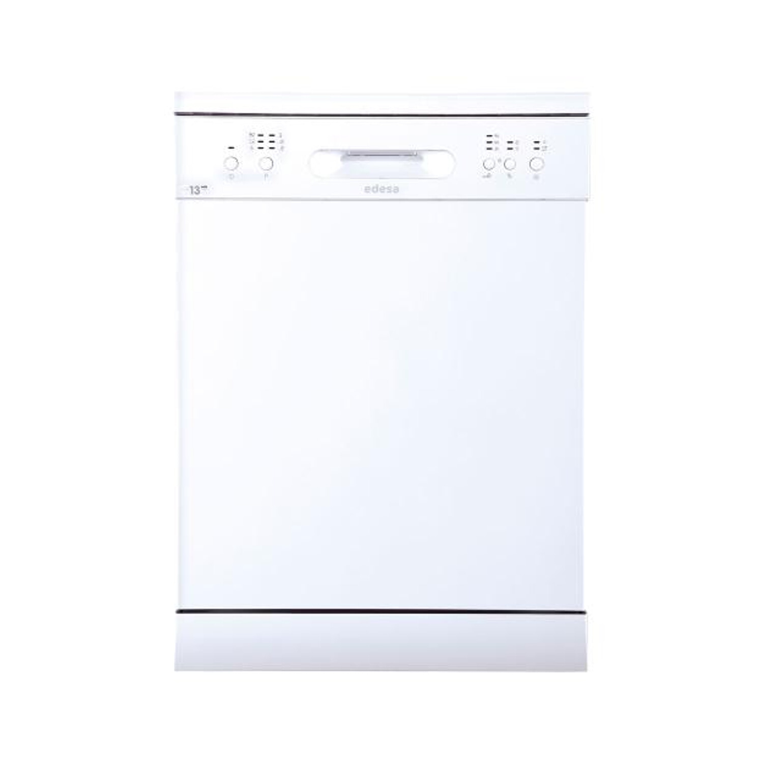 Lavavajillas libre instalación 60 cm - EDESA EDW6130WH, 13 servicios, 6 programas, 598 mm, blanco