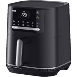 Freidora de aire - BRAUN HF5050, 2000 W, 6 l, Negro, Gris