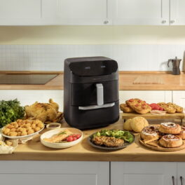 Freidora de aire - CECOTEC Cecofry FoodCourt 11000 Connected C, 1850 W, 11 l, Negro