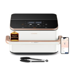 Freidora de aire - COSORI Twinfry Chef Edition, 2800 W, 10 l, Blanco