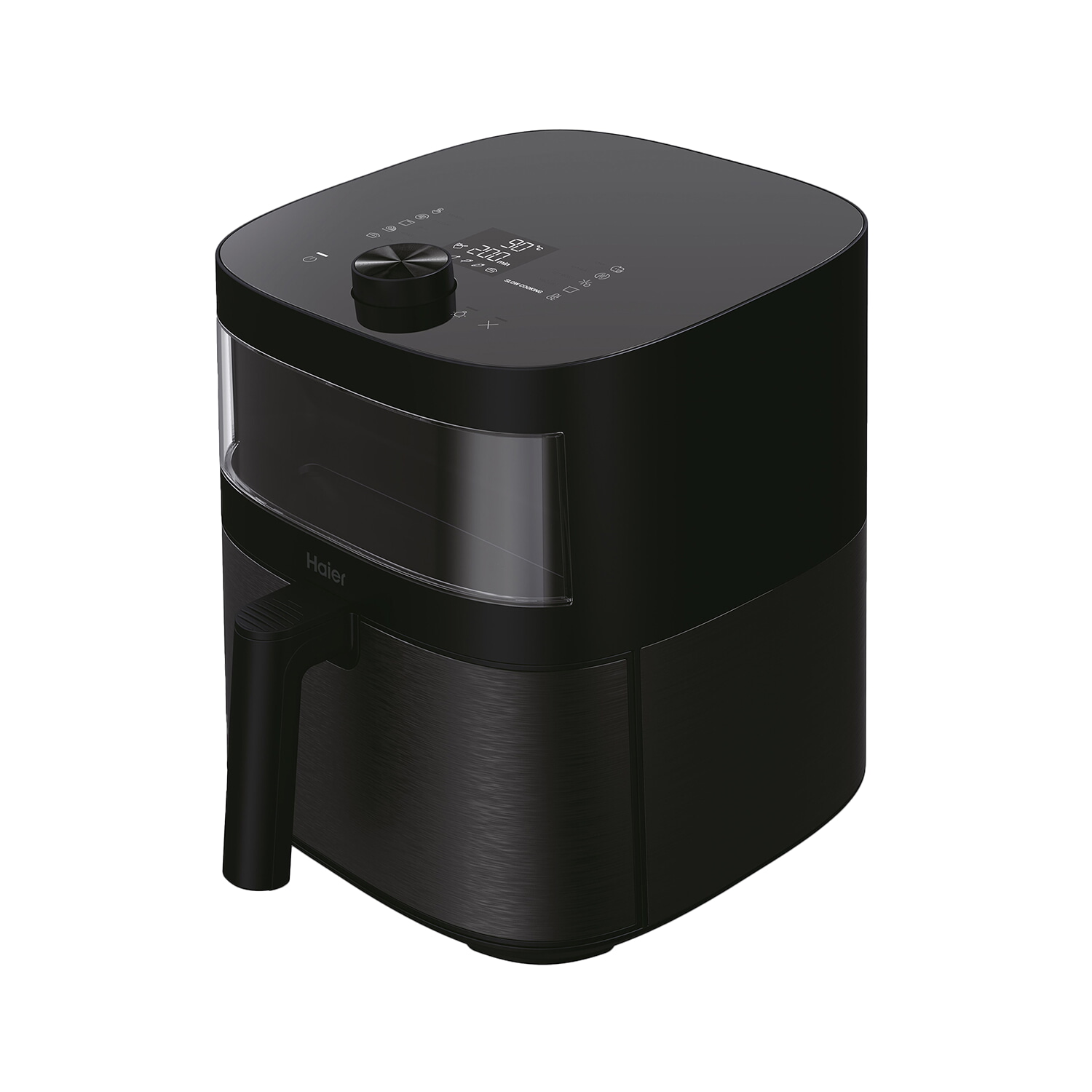 Freidora de aire - Haier I-Master Series 5 HAF5TWA 011, 7l , 2000 W, 9 en 1, Ventana superior, Negro