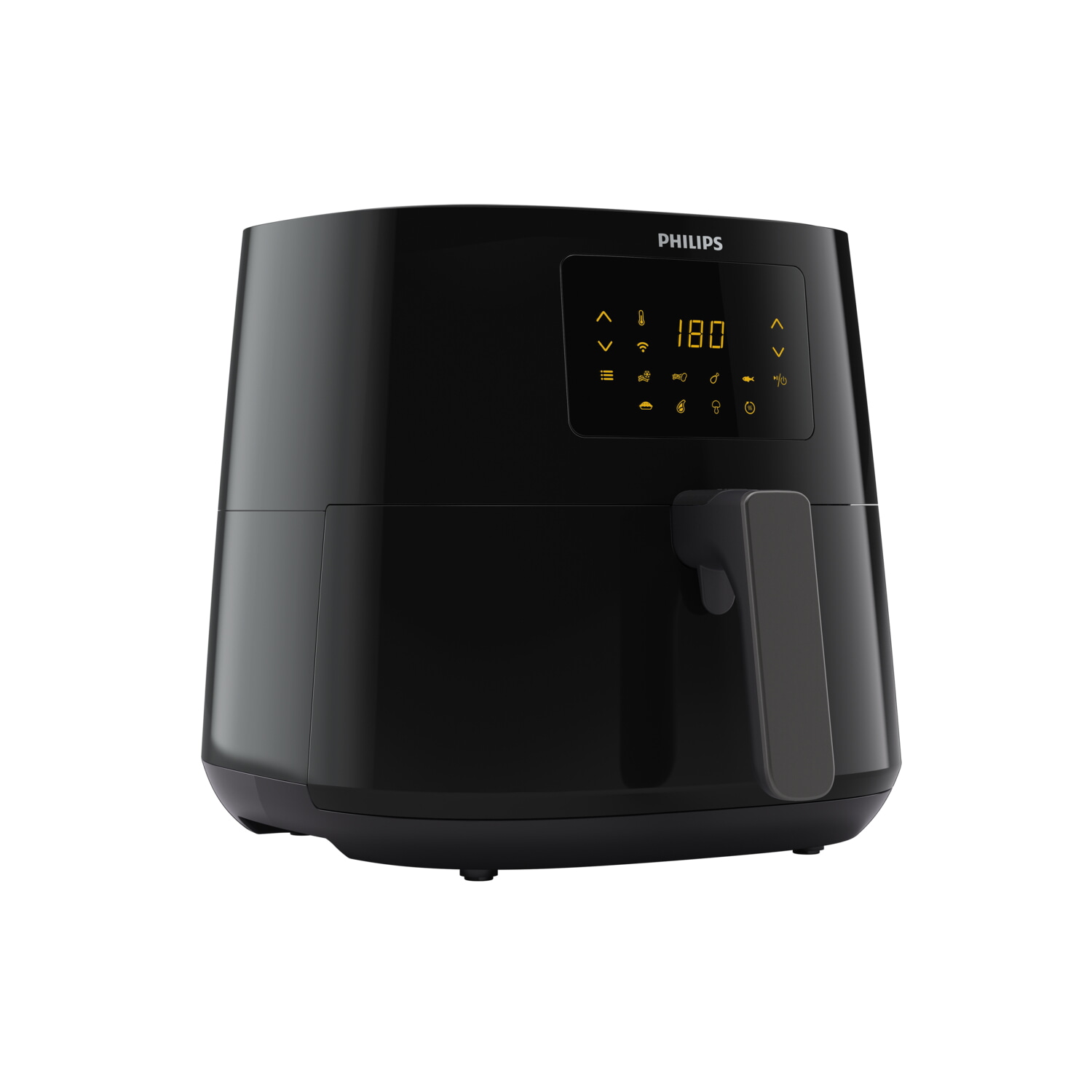 Freidora de aire - PHILIPS HD9280/70, 2000 W, 6,2 l, Negro