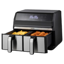 Freidora de aire - INVENTUM GF800HLD, 1700 W, 8 l, Negro, Acero inoxidable
