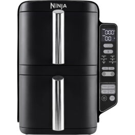Freidora de aire - Ninja SL300EU, 2470 W, 7.6 l dividido en 2 bandejas, Negro