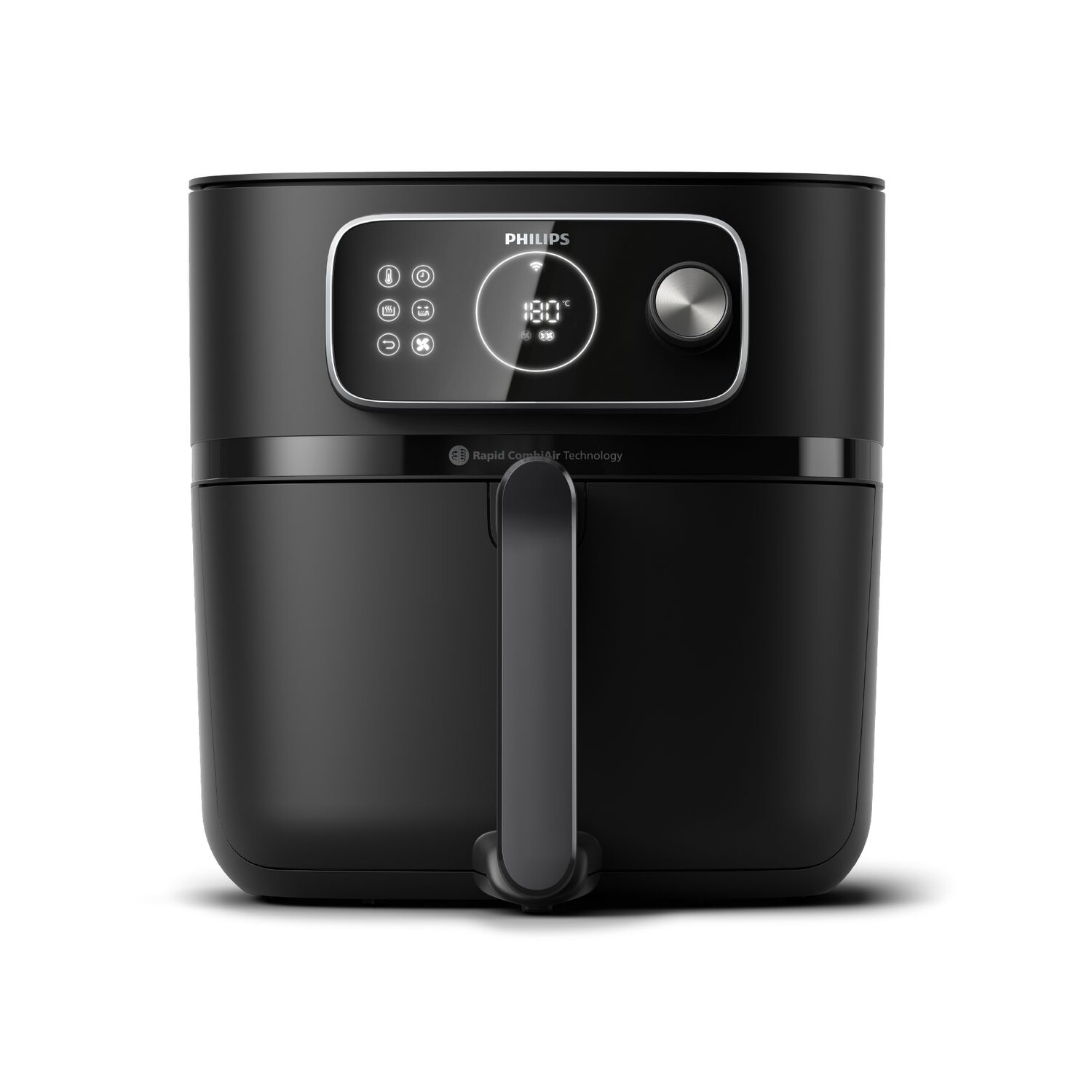 Freidora de aire - PHILIPS HD9876/90, 2200 W, 8,3 l, Negro