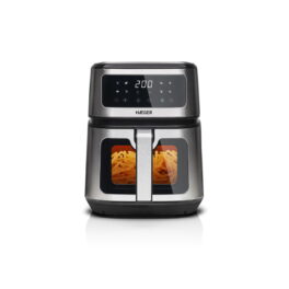 Freidora Sin Aceite - HAEGER Digital Cook Mate, 1200 W, Cromo