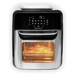 Freidora sin aceite - MELCHIONI FAMILY VIRGINIA, 1700 W, 12 l, Negro