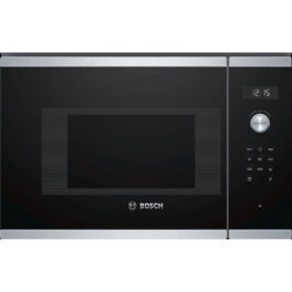 Microondas - BOSCH Serie 6 BFL524MS0, 800 W, 5 potencia, 20 l, Bicolor