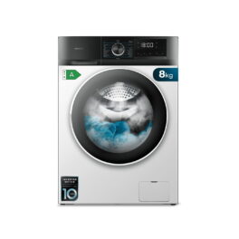 Lavadora carga frontal - CECOTEC 2466 - LAVADORA BOLERO DRESSCODE 8500 INVERTER A, 8 kg, 1400 rpm, 16 programas, Blanco