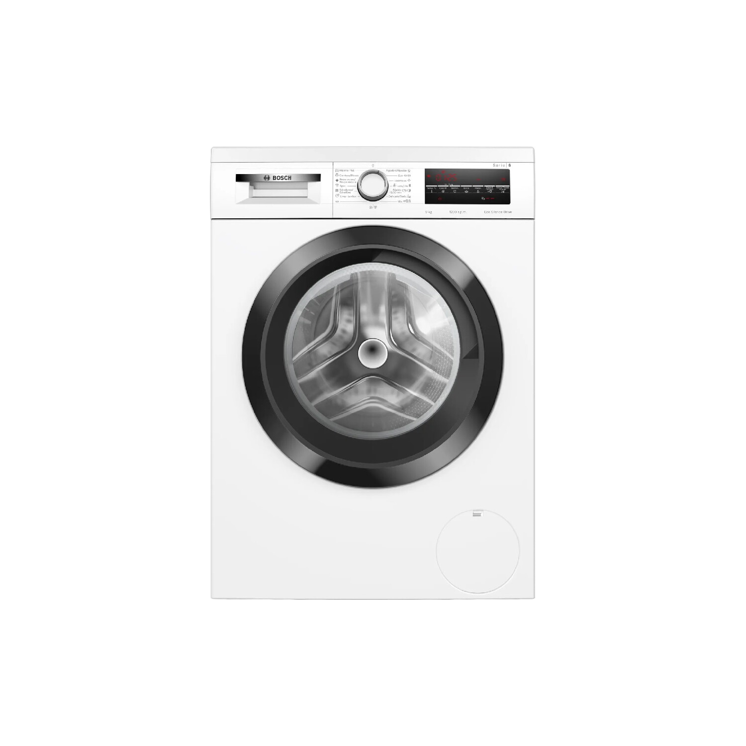 Lavadora carga frontal - BOSCH Serie 6 WUU24T64ES, 9 kg, White