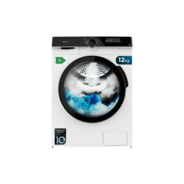 Lavadora carga frontal - Cecotec Bolero DressCode 121000 A, 12 kg, 1400 rpm, Motor Inverter Plus, Lavado con vapor, White