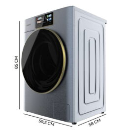 Lavadora carga frontal - CECOTEC Bolero DressCode 9950 Autodose Inverter 3D Ice Blue A, 9 kg, Azul