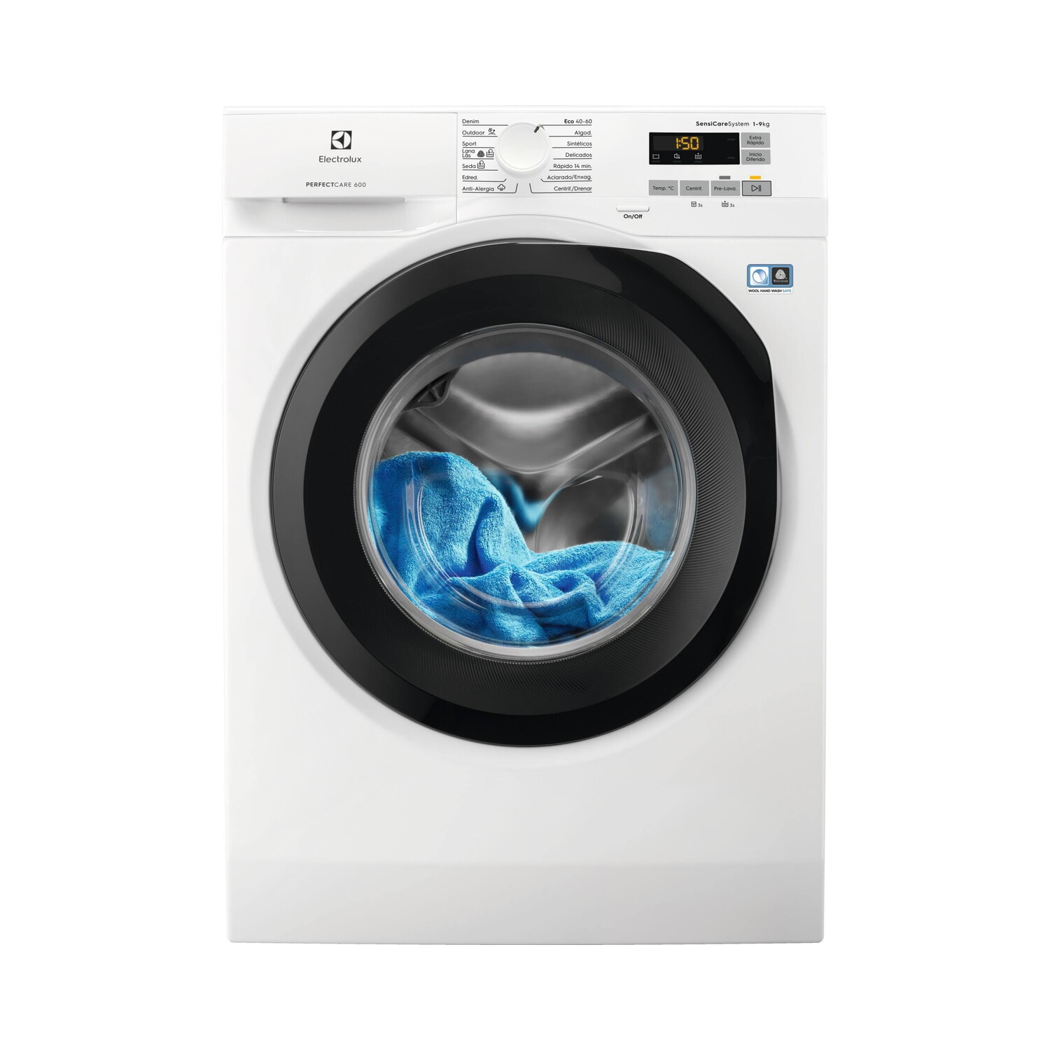 Lavadora carga frontal - ELECTROLUX EW6F5943FB 914916707, 9 kg, Blanco