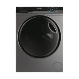 Lavadora carga frontal - HAIER HWD80-B14939S8-IB, 8 kg, 1400 rpm, 15 programas, Antracita