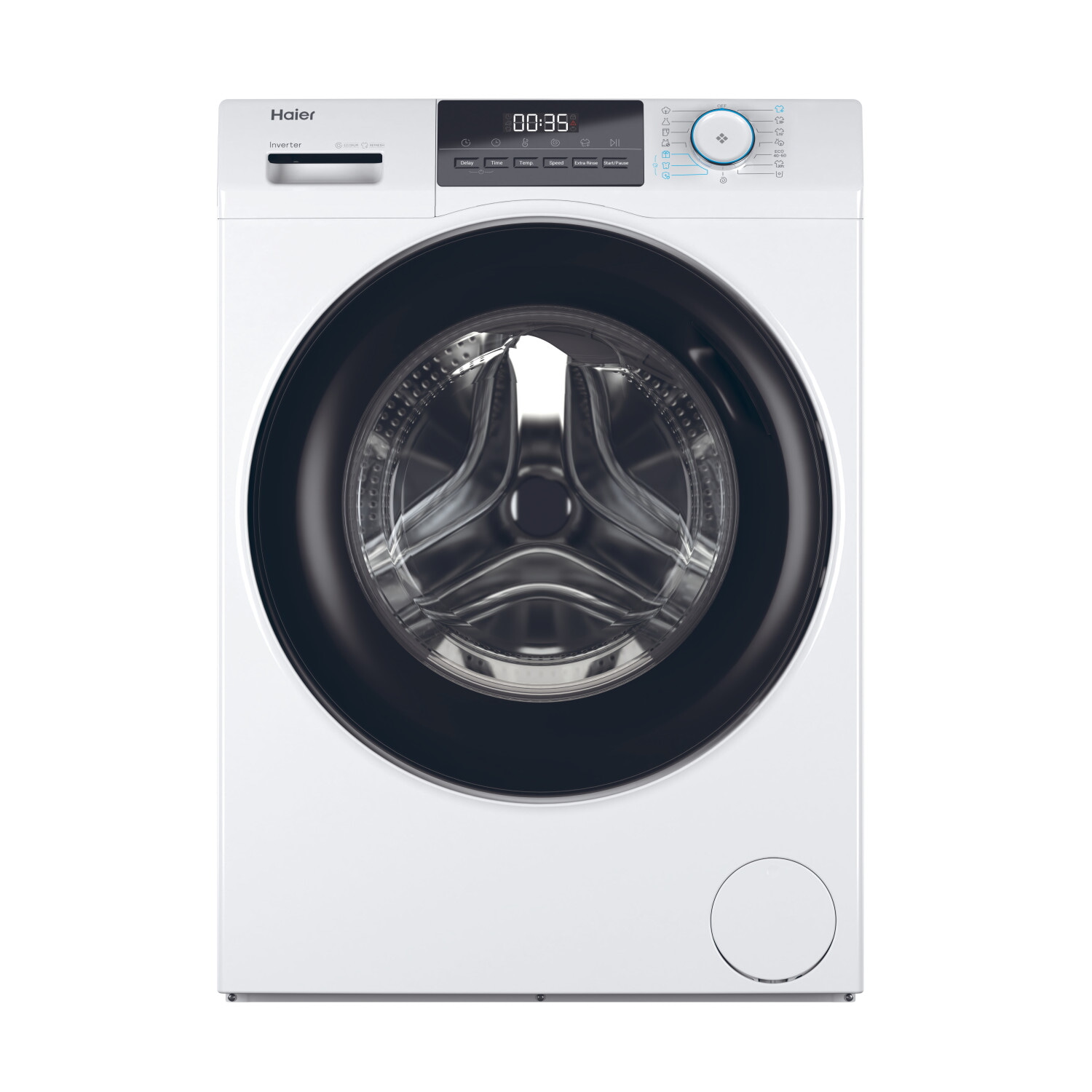 Lavadora carga frontal - HAIER 31020582, 11,00 kg, 15 programas, Blanco