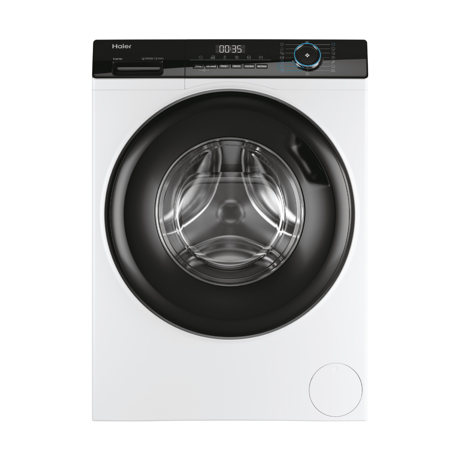 Lavadora carga frontal - HAIER HW100-BP14939, 10 kg, 15 programas, Blanco
