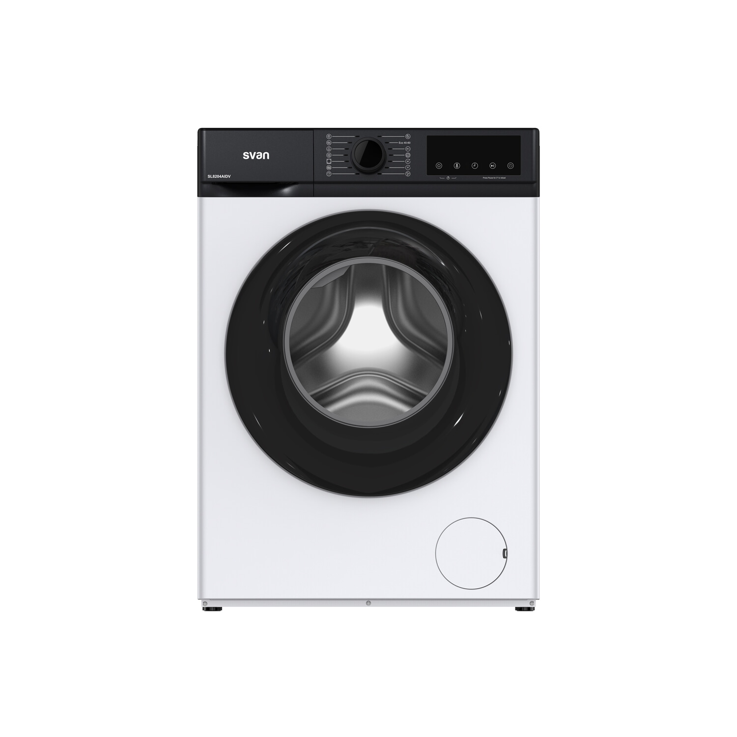 Lavadora carga frontal - SVAN SL8204AIDV, 8 kg, 14 programas, Blanco