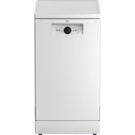 Lavavajillas - Beko BDFS26020WQ, 10 servicios, 6 programas, 45cm, AquaIntense, Motor ProSmart, Blanco
