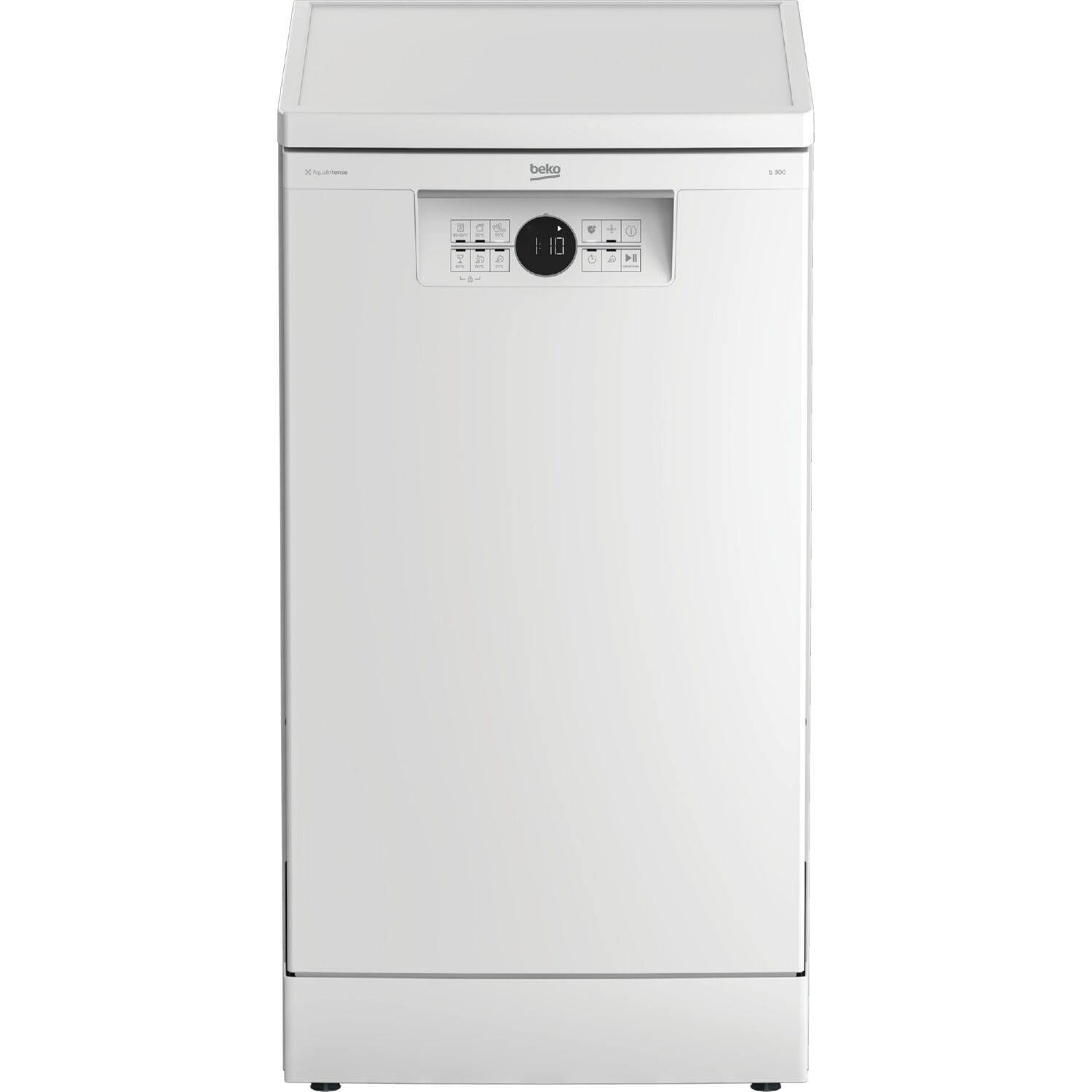 Lavavajillas - Beko BDFS26020WQ, 10 servicios, 6 programas, 45cm, AquaIntense, Motor ProSmart, Blanco