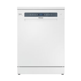 Lavavajillas - Candy Rapido' CF 5C7F1W, 15 servicios, 8 programas, Inicio Diferido, Motor Inverter, 60 cm, Conectividad Wi-Fi, Blanco
