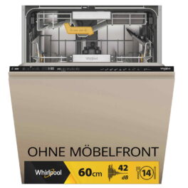 Lavavajillas integrable 60 cm - WHIRLPOOL WHIW8IHP42LSC, 14 servicios, 10 programas, 59,80 cm, Inox