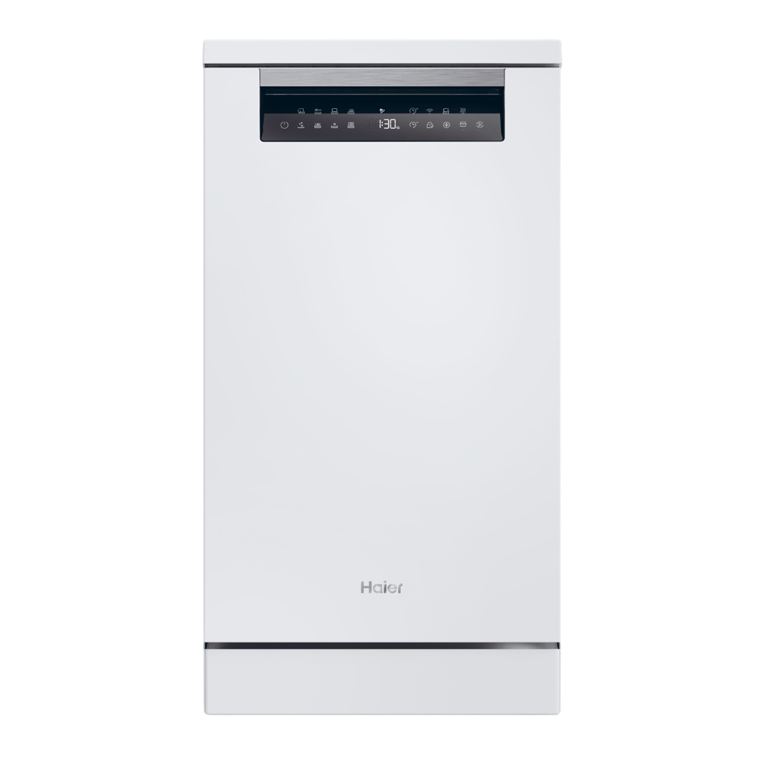Lavavajillas - Haier I-Pro Shine Series 5 XF1C3TB1FW, 11 servicios, 8 programas, 45 cm, Motor Inverter, Wi-Fi, Blanco