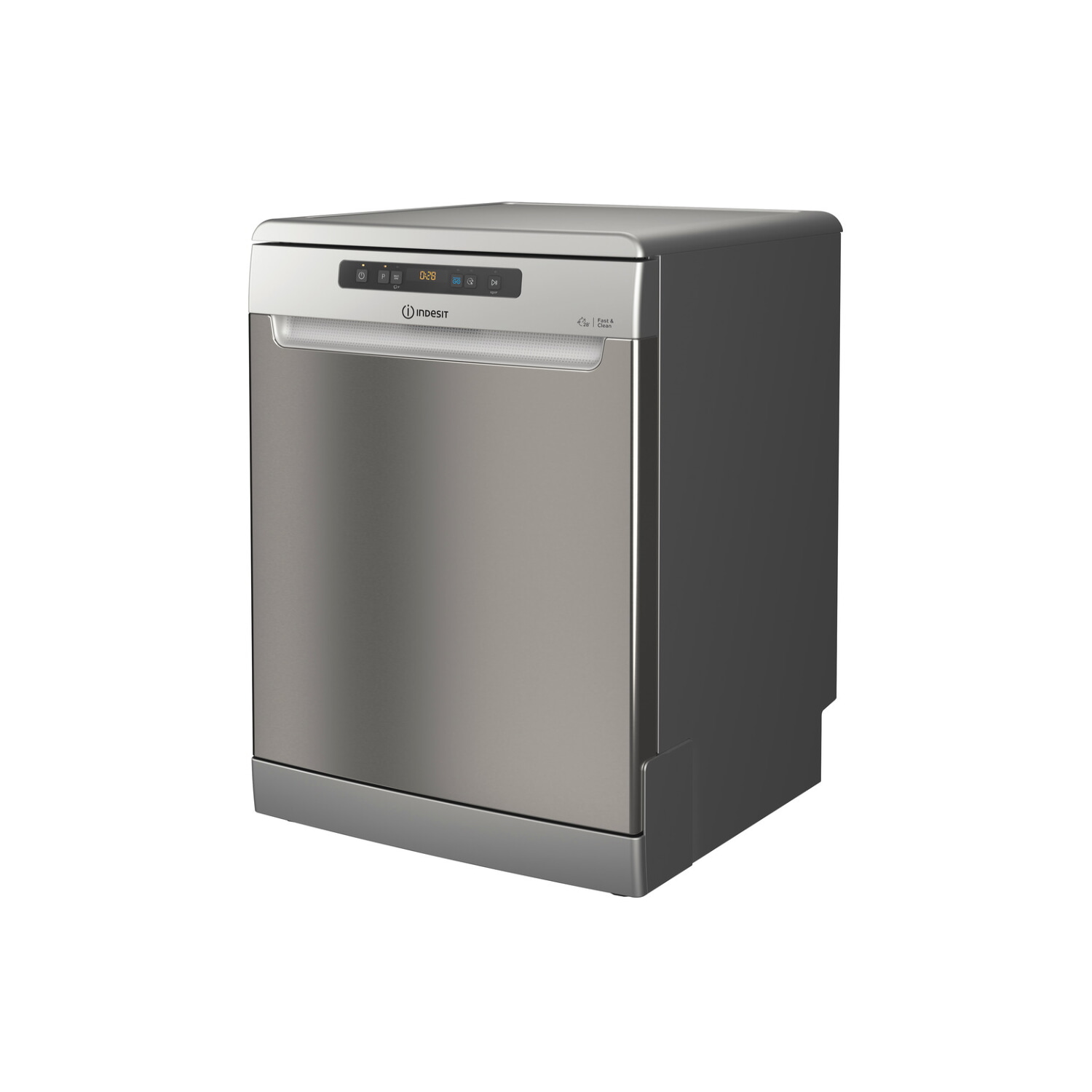 Lavavajillas - Indesit DFO 3T133 A F X, 13 servicios, 9 programas, 60 cm, Inox