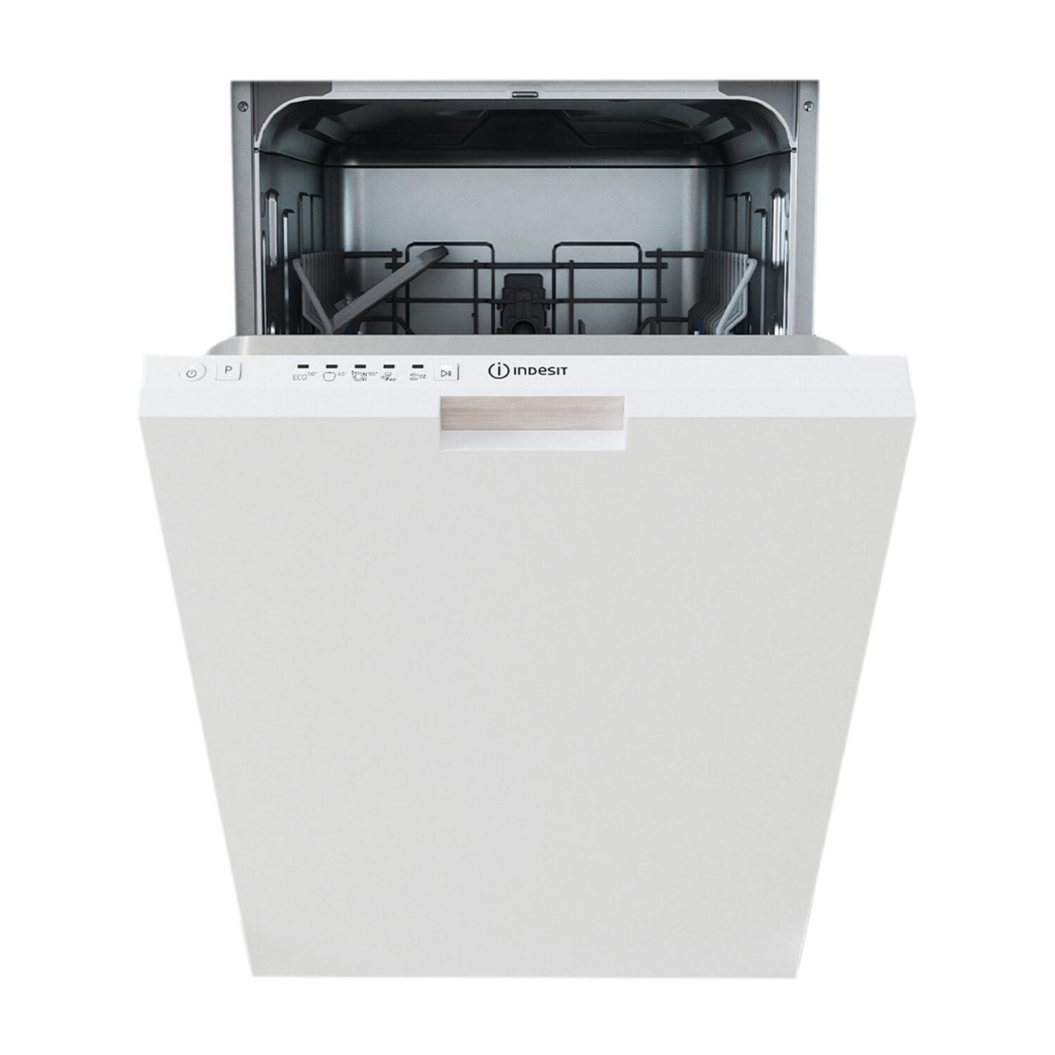Lavavajillas integrable 45 cm - INDESIT DI9E 2B10, 9 servicios, 5 programas, 44,8 cm, Blanco