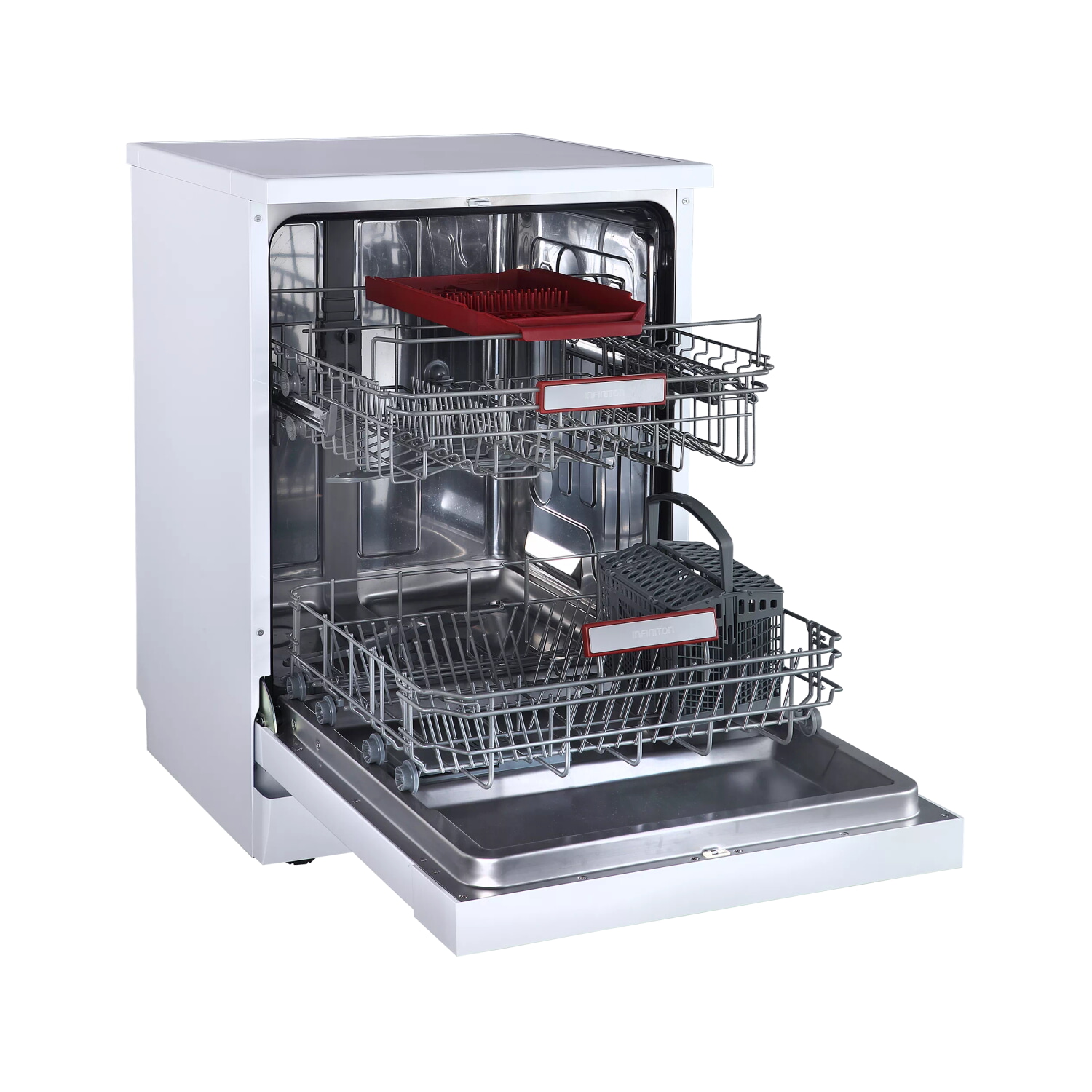 Lavavajillas libre instalación 60 cm - INFINITON DIW-6115BD3, 14 servicios, 8 programas, 60,0 cm, Blanco