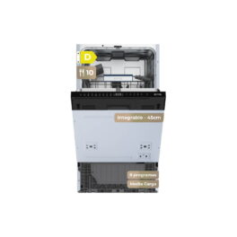 Lavavajillas integrable 45 cm - EVVO Di.3 Slim (45cm), 8 programas, 450 mm, Inox