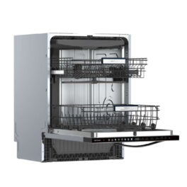 Lavavajillas integrable 60 cm - CECOTEC Bolero Aguazero 6620 Full-BI White Glass, 8 programas, 60 cm, Blanco