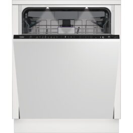 Lavavajillas integrable - Beko BDIN38644D, 16 Servicios, 8 Programas, 60 cm, Tercera bandeja, CornerIntense, DeepWash, Sin panelar