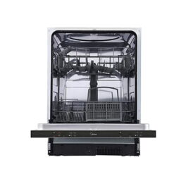 Lavavajillas integrable - Midea MID60S110.2, 12 servicios, 4 programas, 59.8 cm, Sin panelar