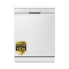 Lavavajillas - LG DF243FWS, 14 servicios, 10 programas, 60 cm, 3ª bandeja, TrueSteam, QuadWash, Blanco