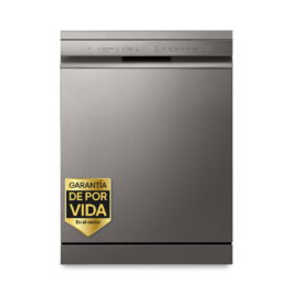 Lavavajillas - LG DF355FP, 14 servicios, 9 programas, 60 cm, LED táctil, Tercera bandeja, QuadWash, Acero inoxidable