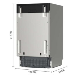 Lavavajillas libre instalación 45 cm - CECOTEC Bolero Aguazero 4270 Full-BI, 6 programas, 44,7 cm, Blanco