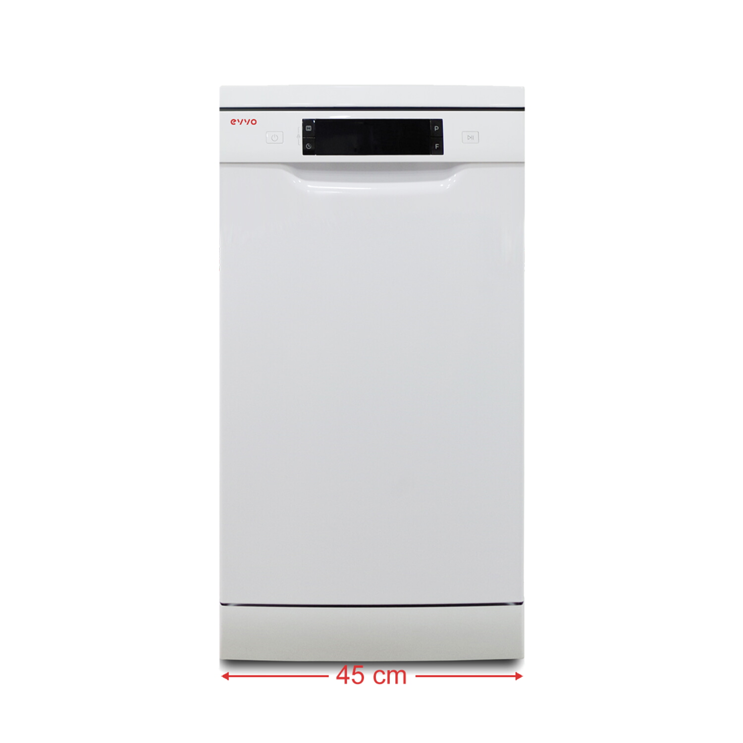 Lavavajillas libre instalación 45 cm - EVVO D3 Slim (45 cm), 8 programas, 45,0 cm, Blanco