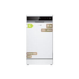 Lavavajillas libre instalación 45 cm - EVVO D4 Slim (45cm), 8 programas, 448 mm, Blanco