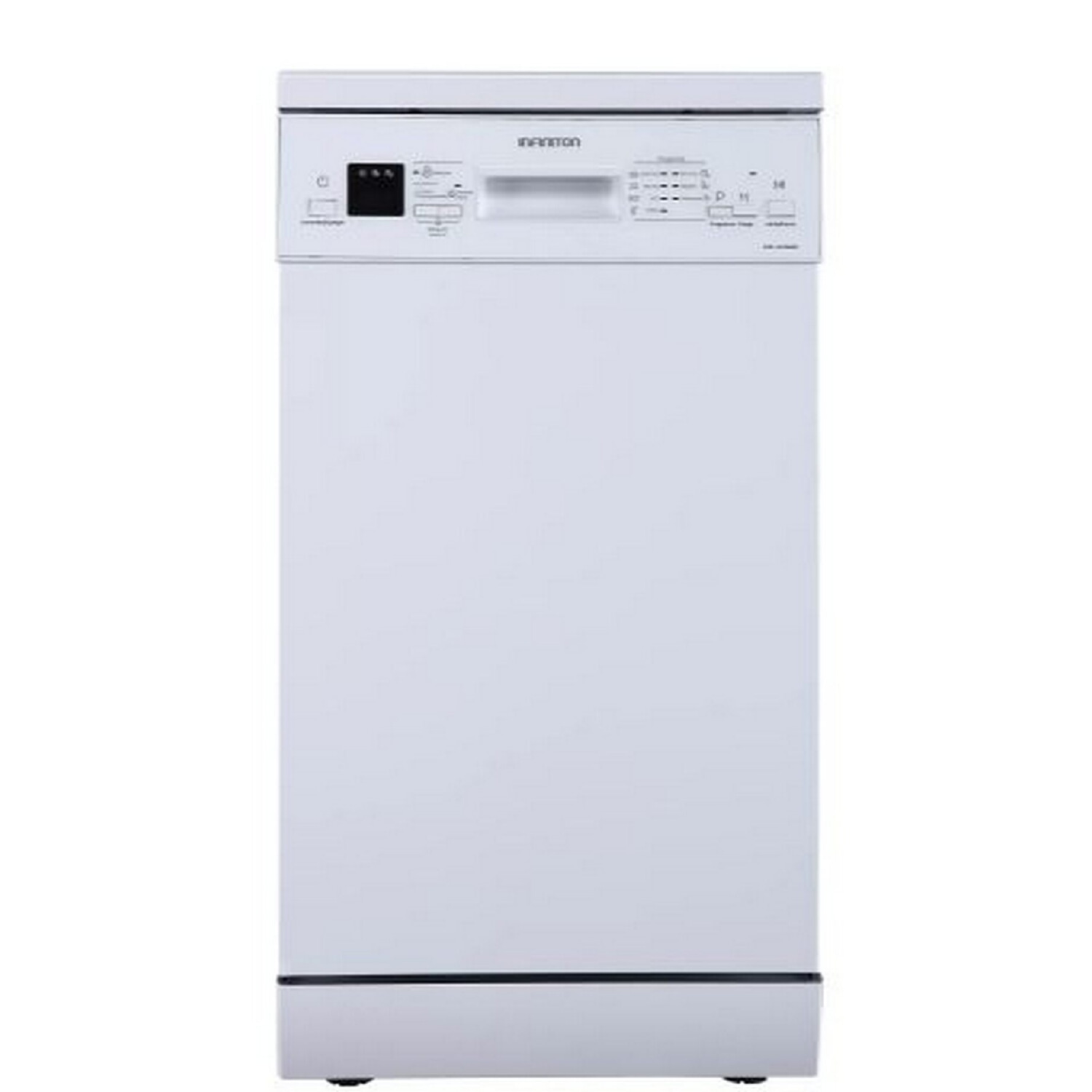 Lavavajillas libre instalación 45 cm - INFINITON DIW-4510WD3, 10 servicios, 7 programas, 44,8 cm, Blanco