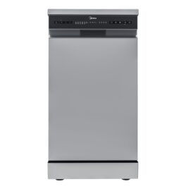Lavavajillas libre instalación 45 cm - MIDEA MDWEF1034CSS-WG-EU, 10 servicios, 5 programas, 44,8 cm, Plata