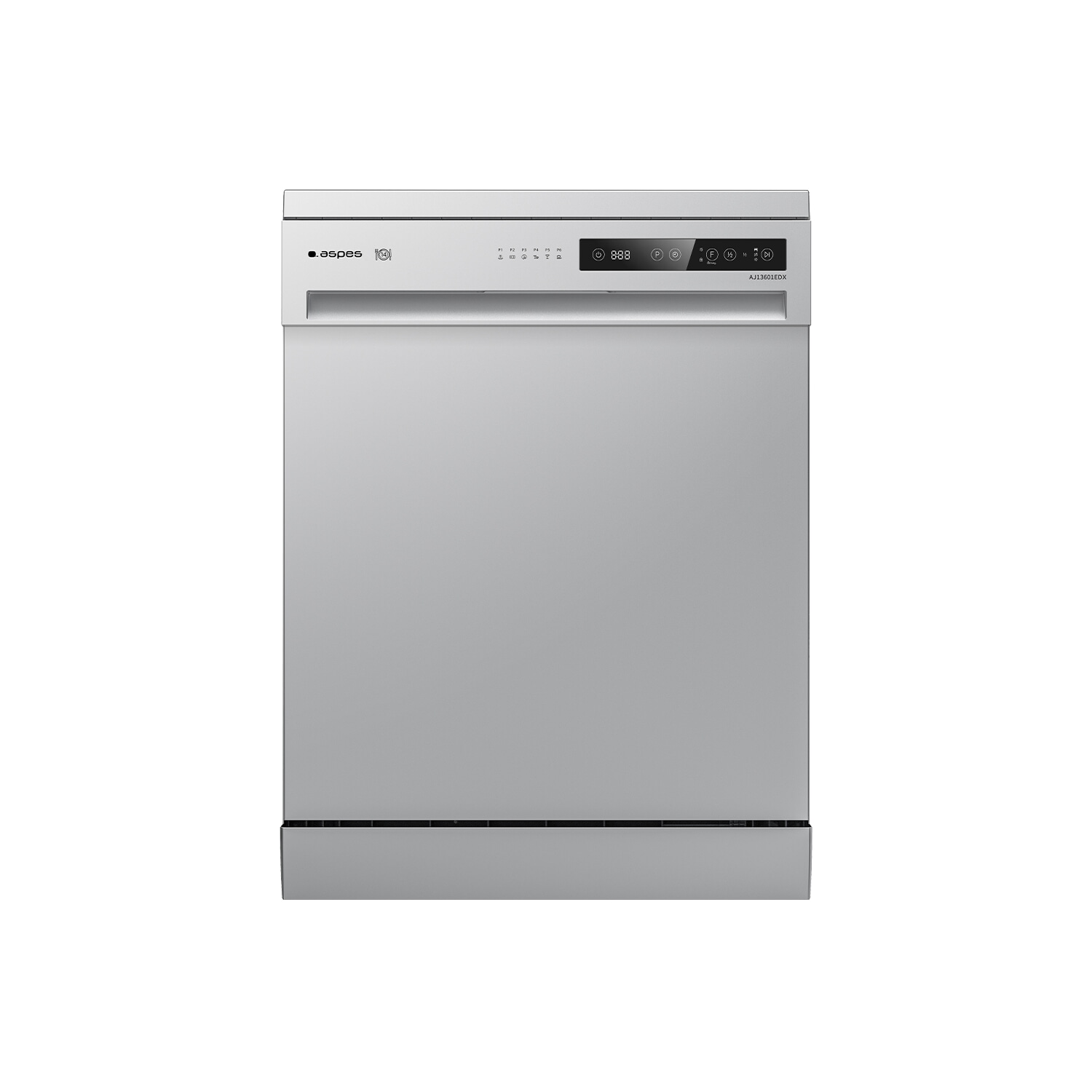 Lavavajillas libre instalación 60 cm - ASPES AJ13601EDX, 16 servicios, 6 programas, 598 mm, Inox