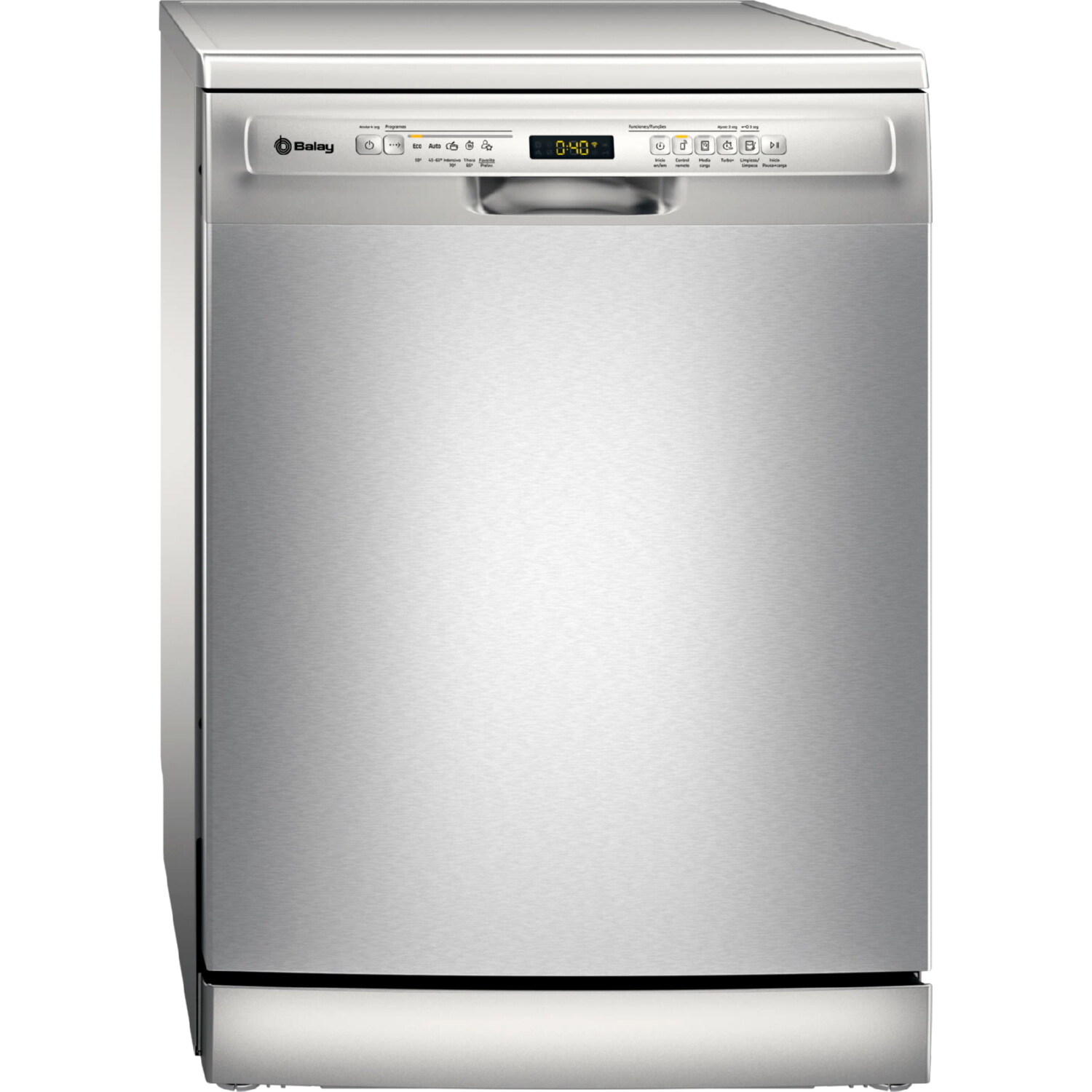 Lavavajillas libre instalación 60 cm - Balay 3VS5332IP, 14 servicios, 5 programas, 60 cm, Acero inoxidable