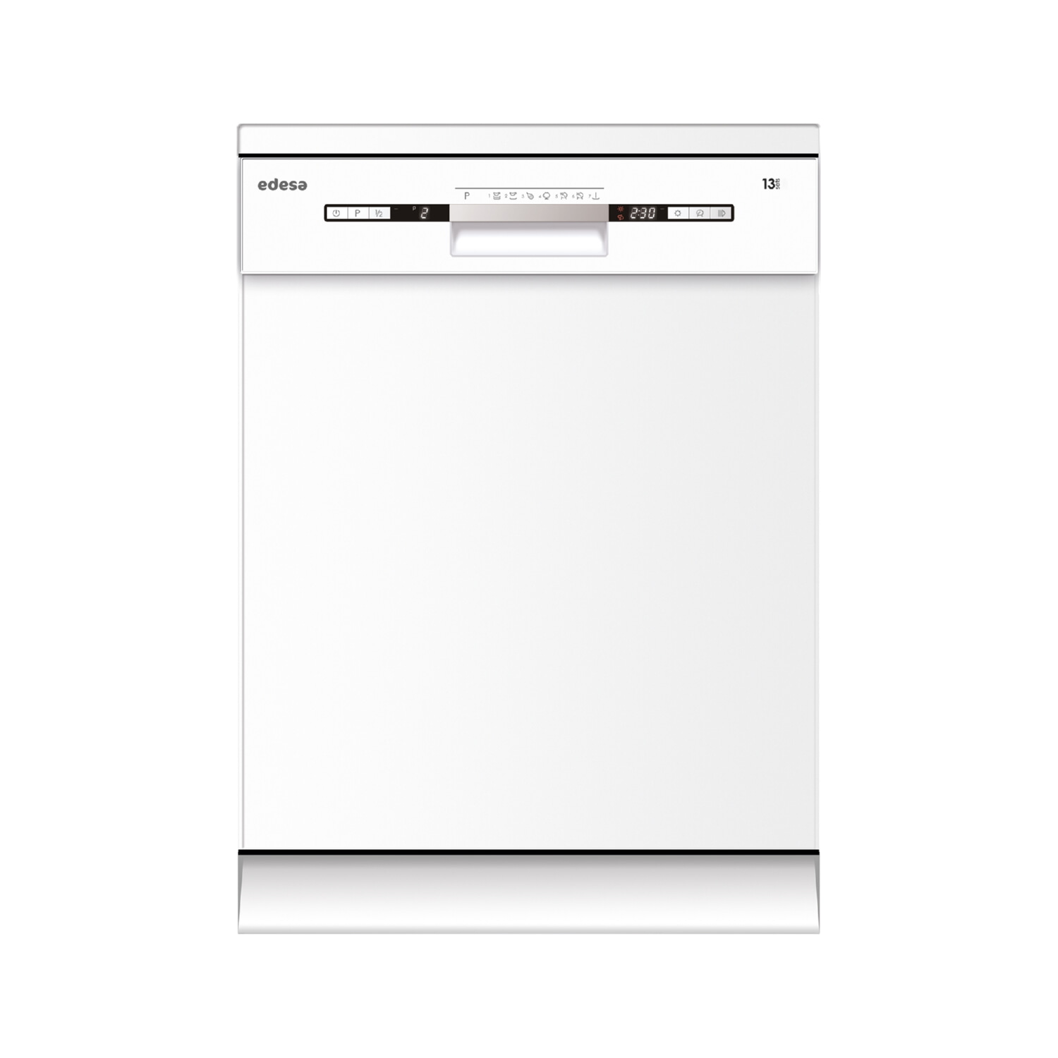Lavavajillas libre instalación 60 cm - EDESA EDW-6230 WH, 14 servicios, 7 programas, 59,8 cm, Blanco