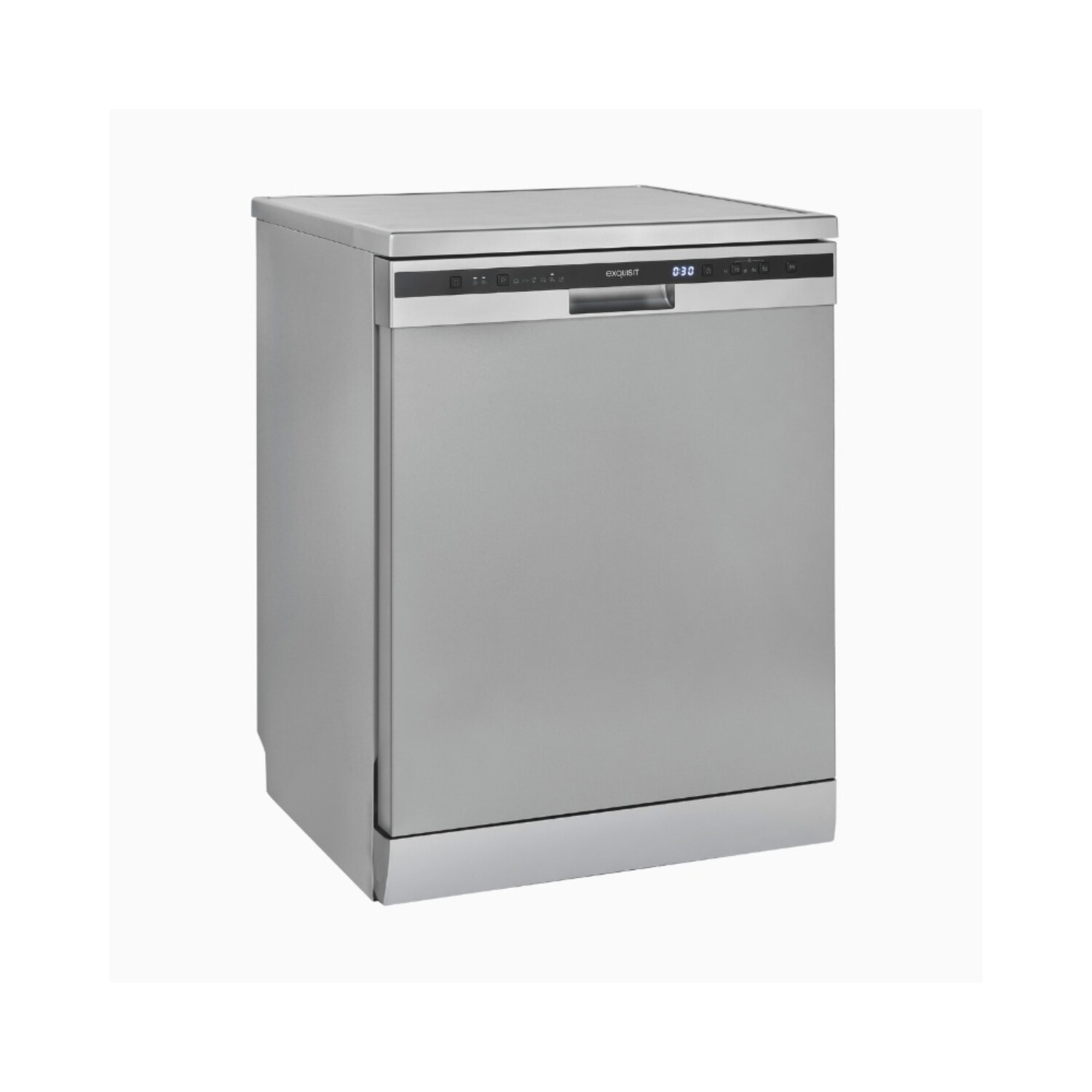 Lavavajillas libre instalación 60 cm - EXQUISIT GSP 6314-030C silber, 6 programas, 59,8 cm, Plata